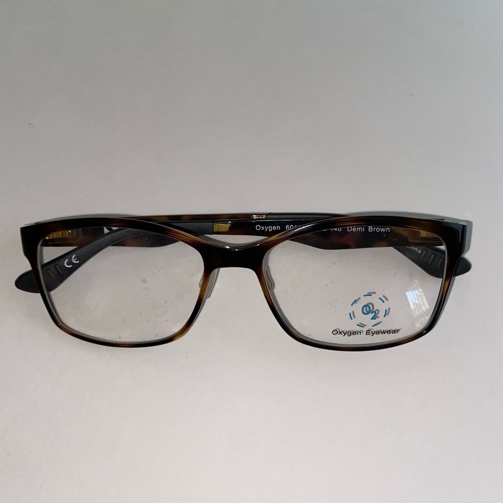 New - Oxygen Eyewear Ultem 6017 Frames - Demi Brown 53-16-140